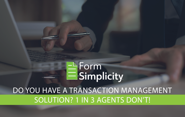 Do You Have a Transaction Management Solution? 1 in 3 Agents Don’t! Image