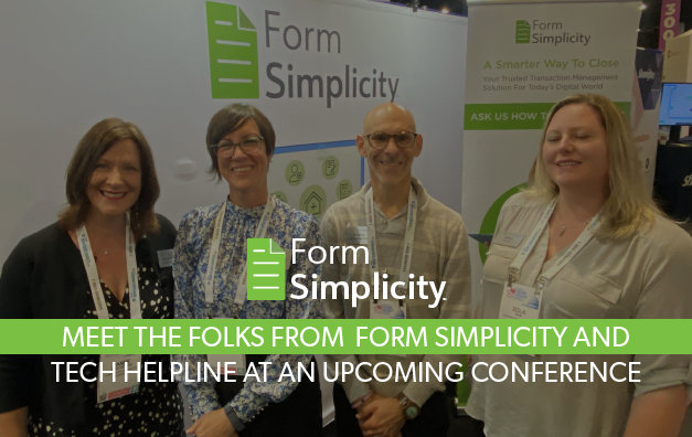 Upcoming Conference & Tradeshow Schedule. Form Simplicity staff at a trade show