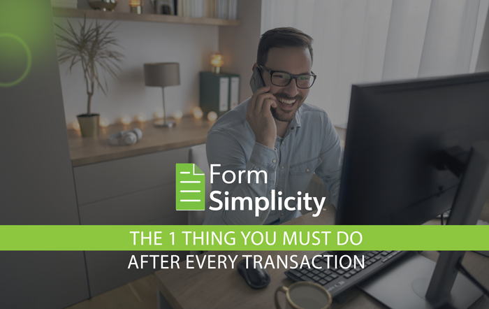 The 1 Thing You Must Do After Every Transaction