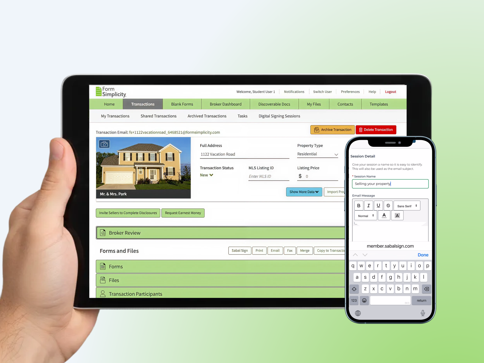 What Is Sabal Sign? Built-In eSignature Tool for Form Simplicity’s Real Estate Transaction Management System Image